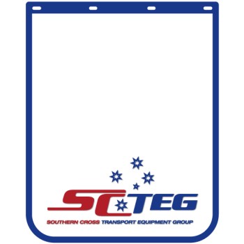 Anti Spray Ribbed Mudflap - 24" Wide x 30" High - SCTEG Branded